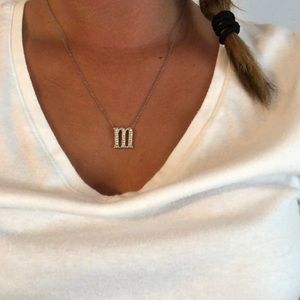 Small “M” necklace